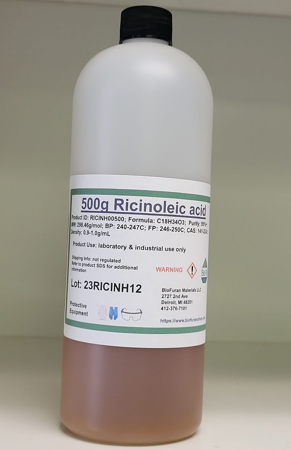 Thumbnail: Ricinoleic acid, CAS: 141-22-0