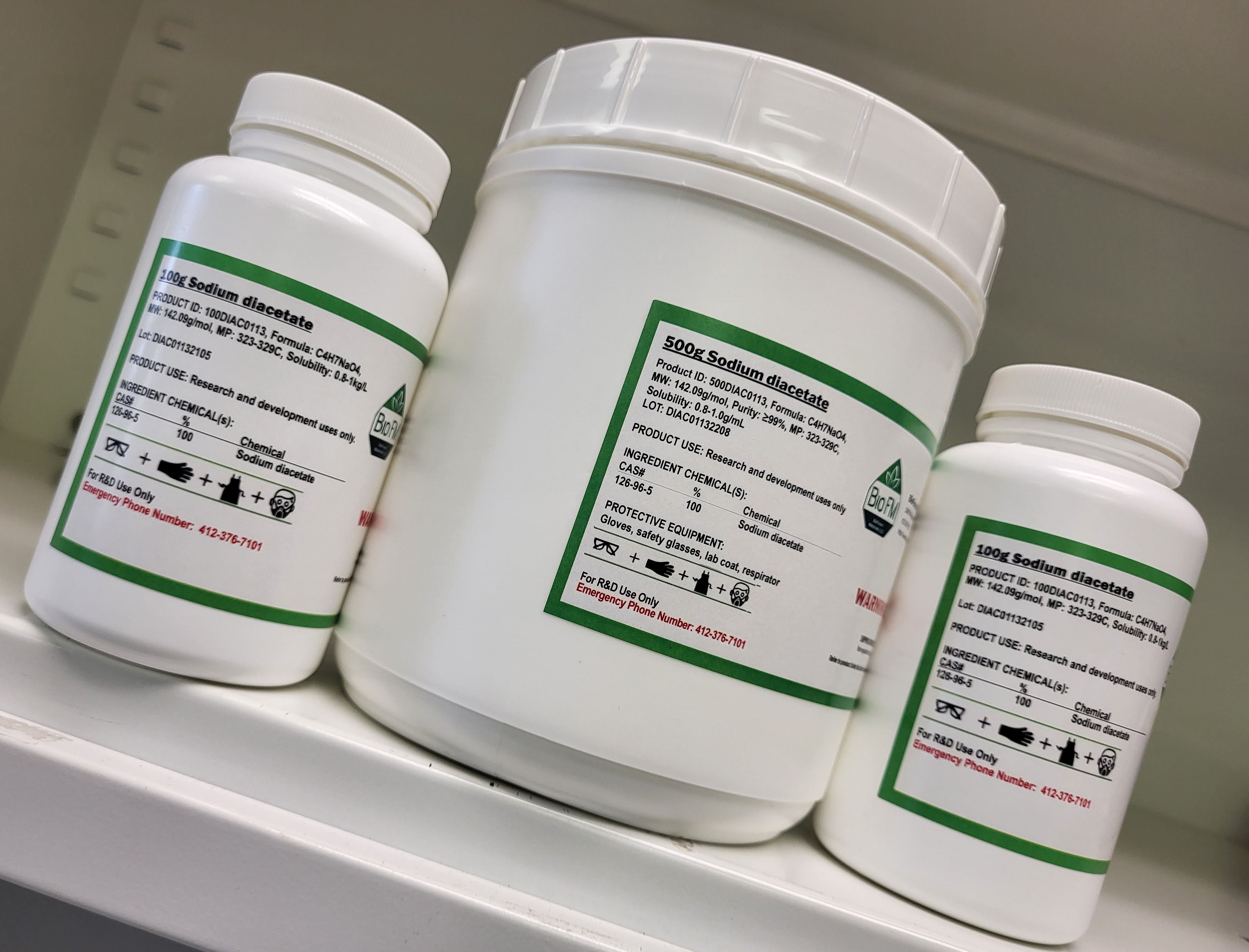 Sodium diacetate, CAS 126-96-5