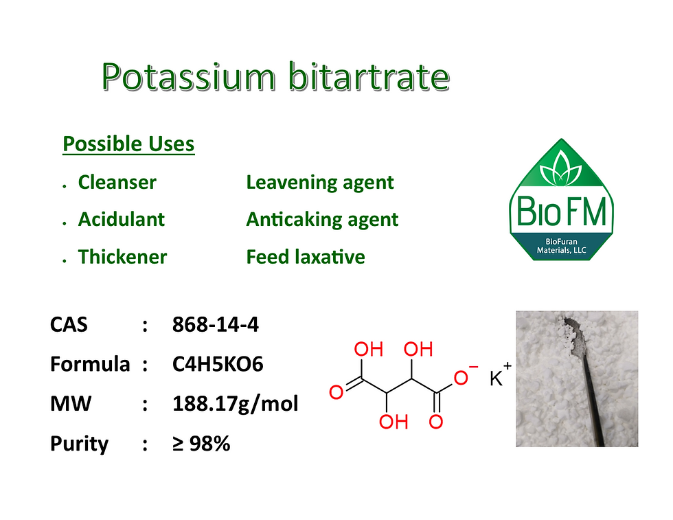 Thumbnail: Potassium bitartrate, CAS 868‐14‐4