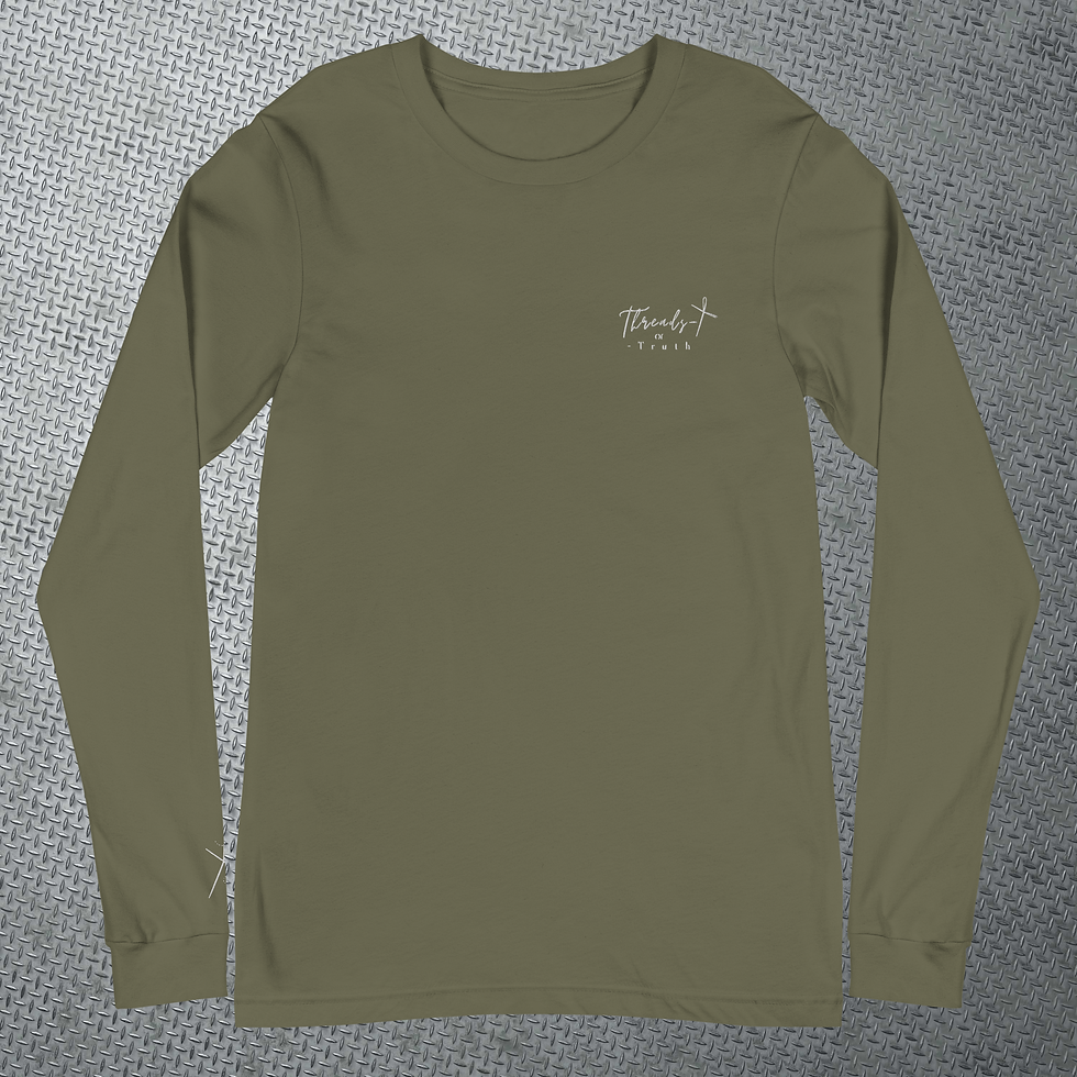 Thumbnail: “Grace on My Sleeve” Long-Sleeve Shirt--Threads-of-Truth ™ Collection