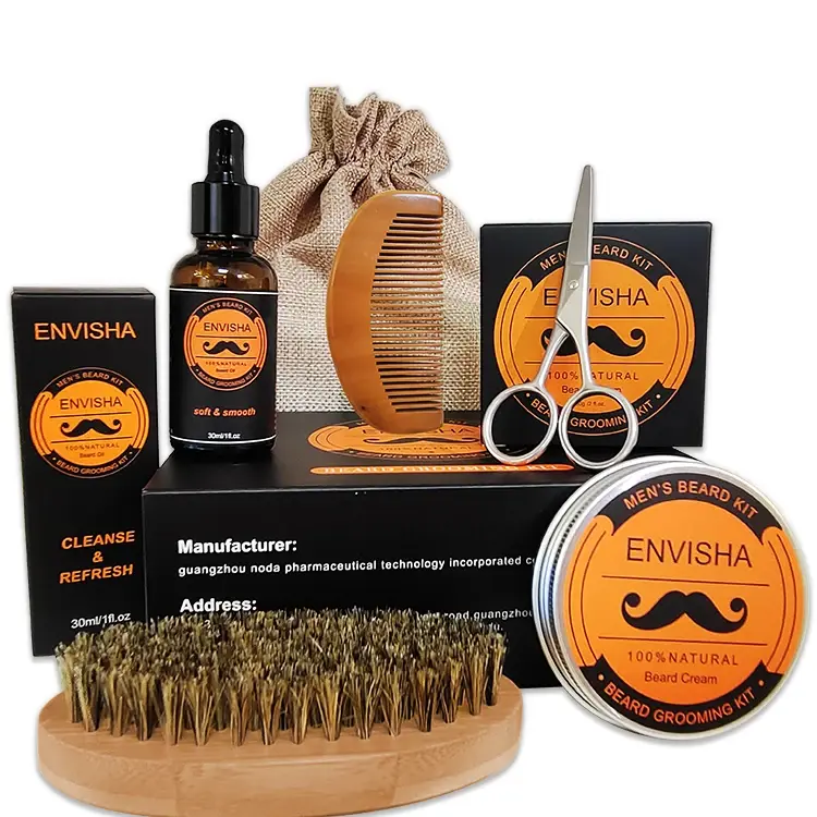 Thumbnail: Custom Beard Grooming Kit Beard Oil Comb Fashion Styling Beard Kit Men Gift Set