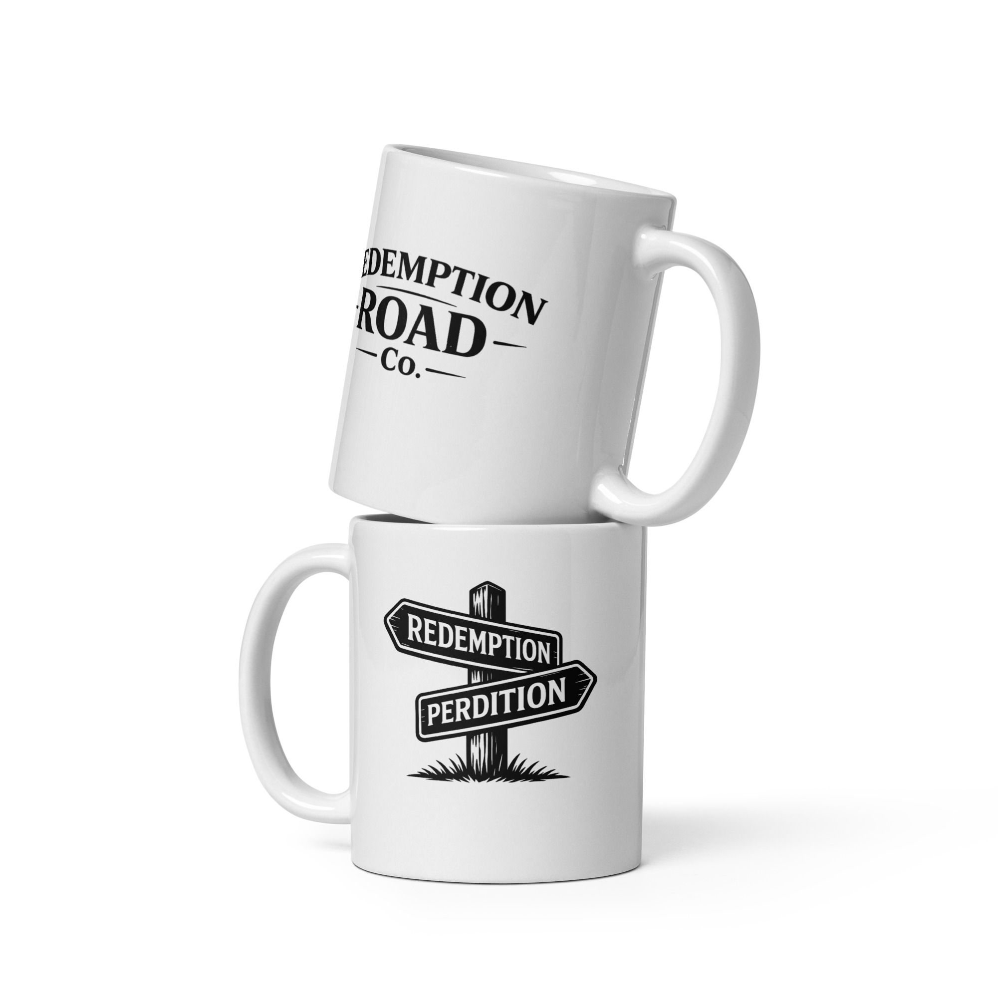 Crossroads glossy mug