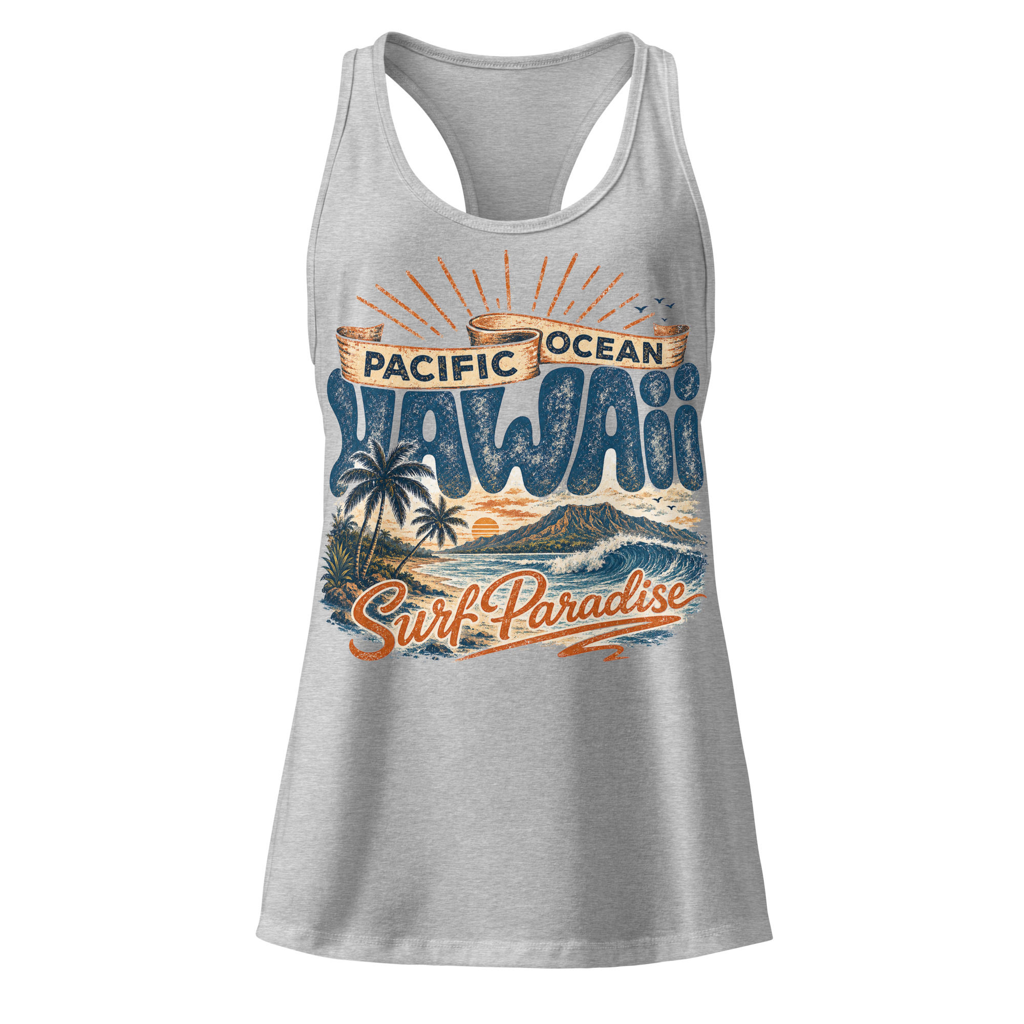 Pacific Paradise – Hawaii Women's Racerback Tank