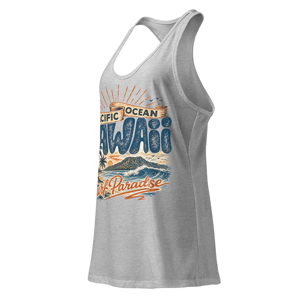 Thumbnail: Redemption Road Pacific Ocean Wave Women's Racerback Tank
