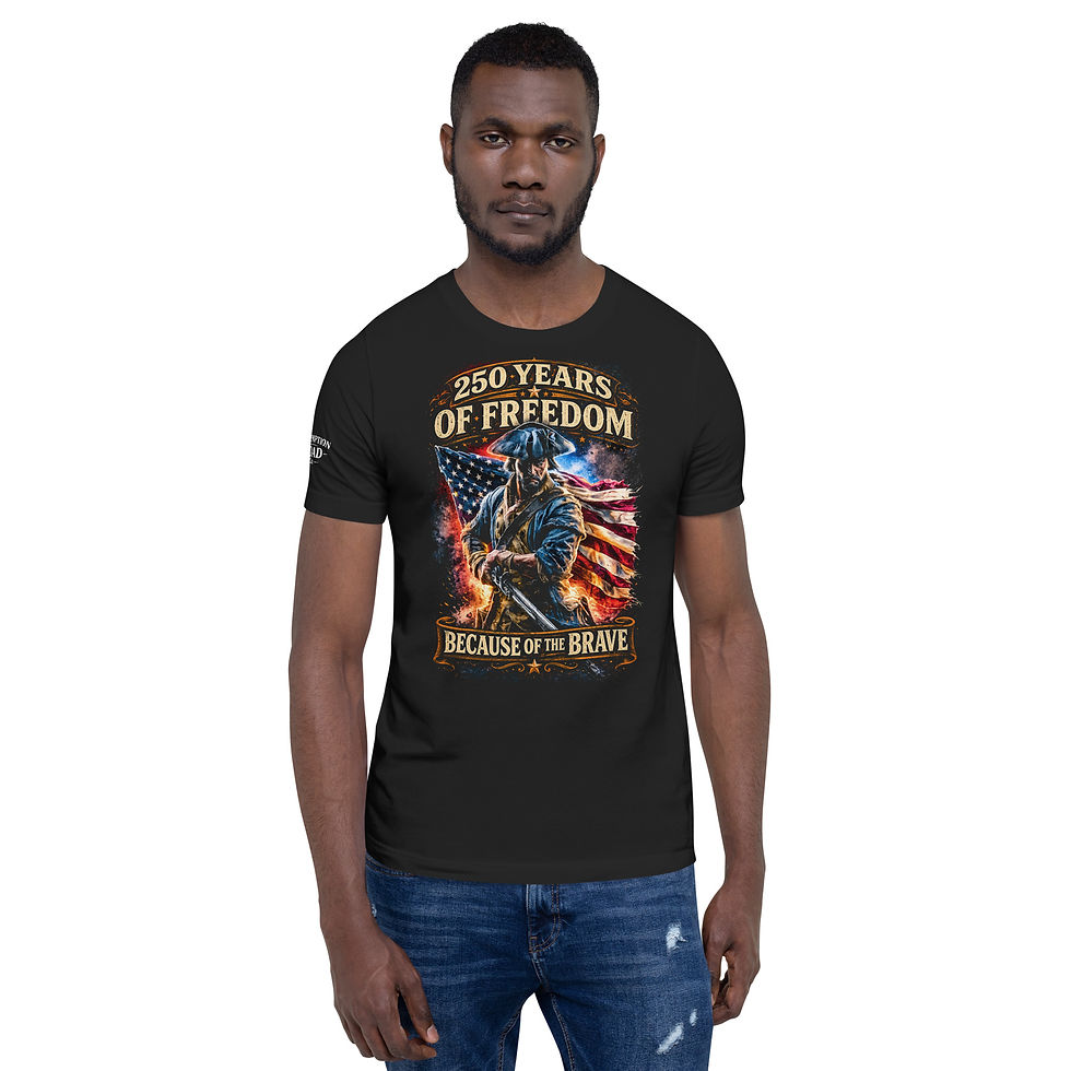 Thumbnail: 250 Years of Freedom Tee Because of the Brave Edition