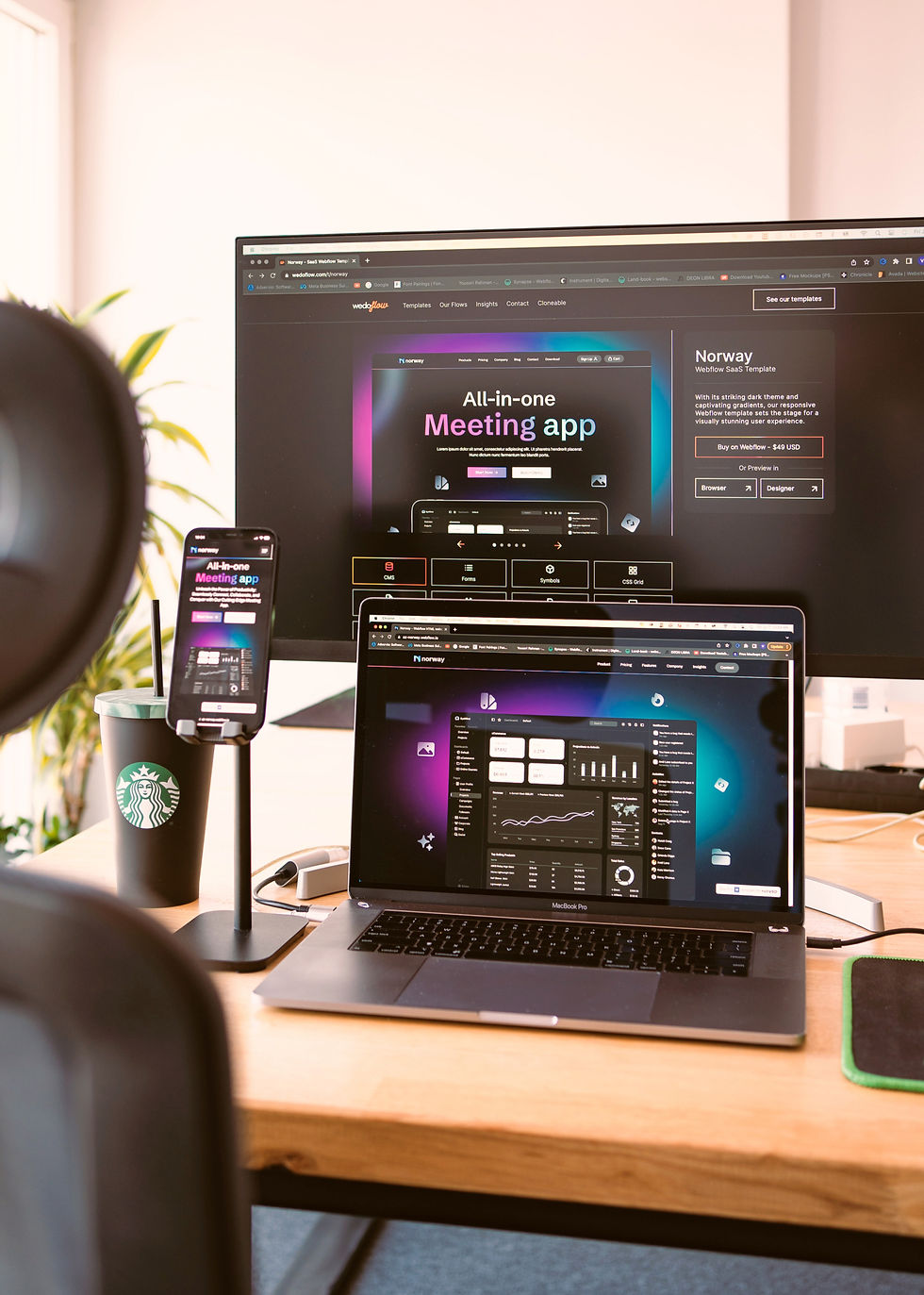 Introducing the exceptional design of the Norway Webflow app template, where you can creat