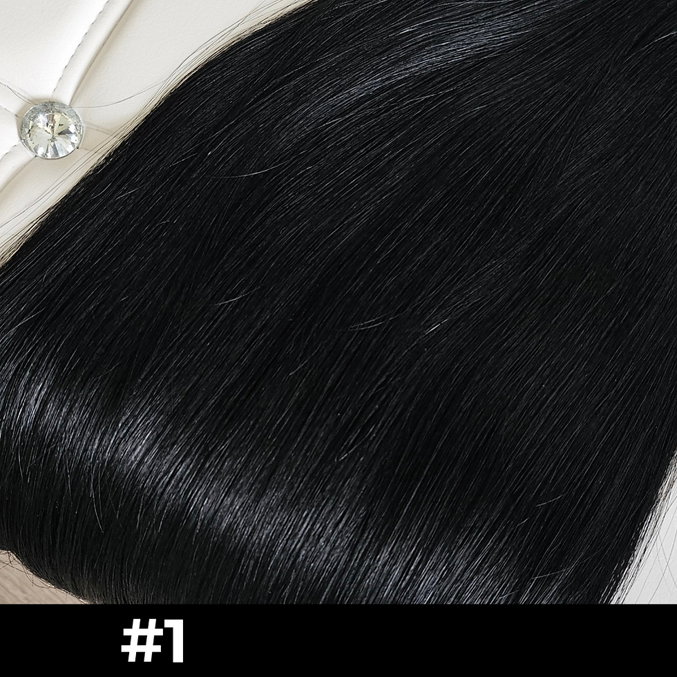 Genius Weave Extensions 100% Real Human Remy Premium Hair 1 black