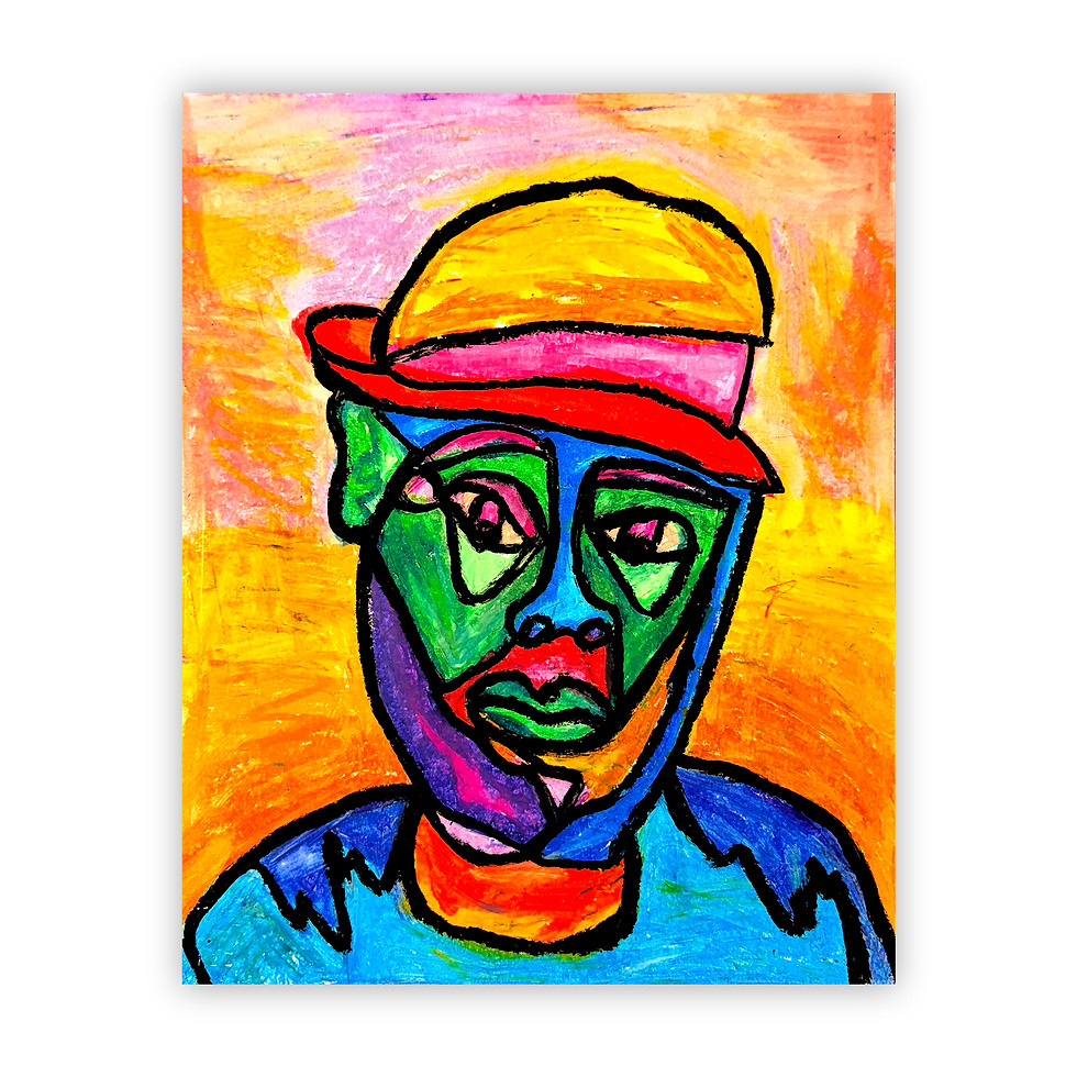 Thumbnail: Man on Bike (Print)