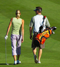 Golfing Couple