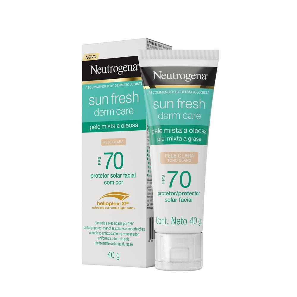 Protector Solar para piel mixta a grasa SPF70 Tono Claro Neutrogena 40 g