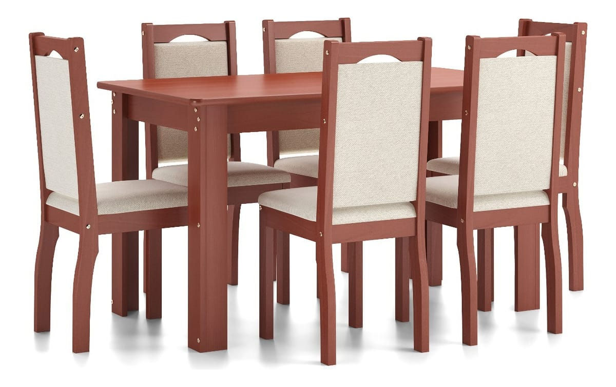 Juego comedor Leticia 6 Línea Mexicana