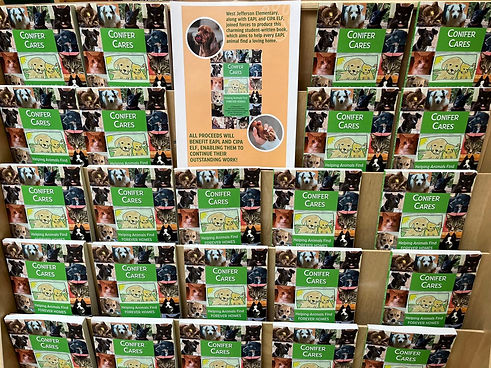 CIPA ELF WJE Conifer Cares Book Launch Display in WJE Library 9MAY2025.jpg