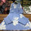Thumbnail: Ethinic Palazo set with mega sleeves atached