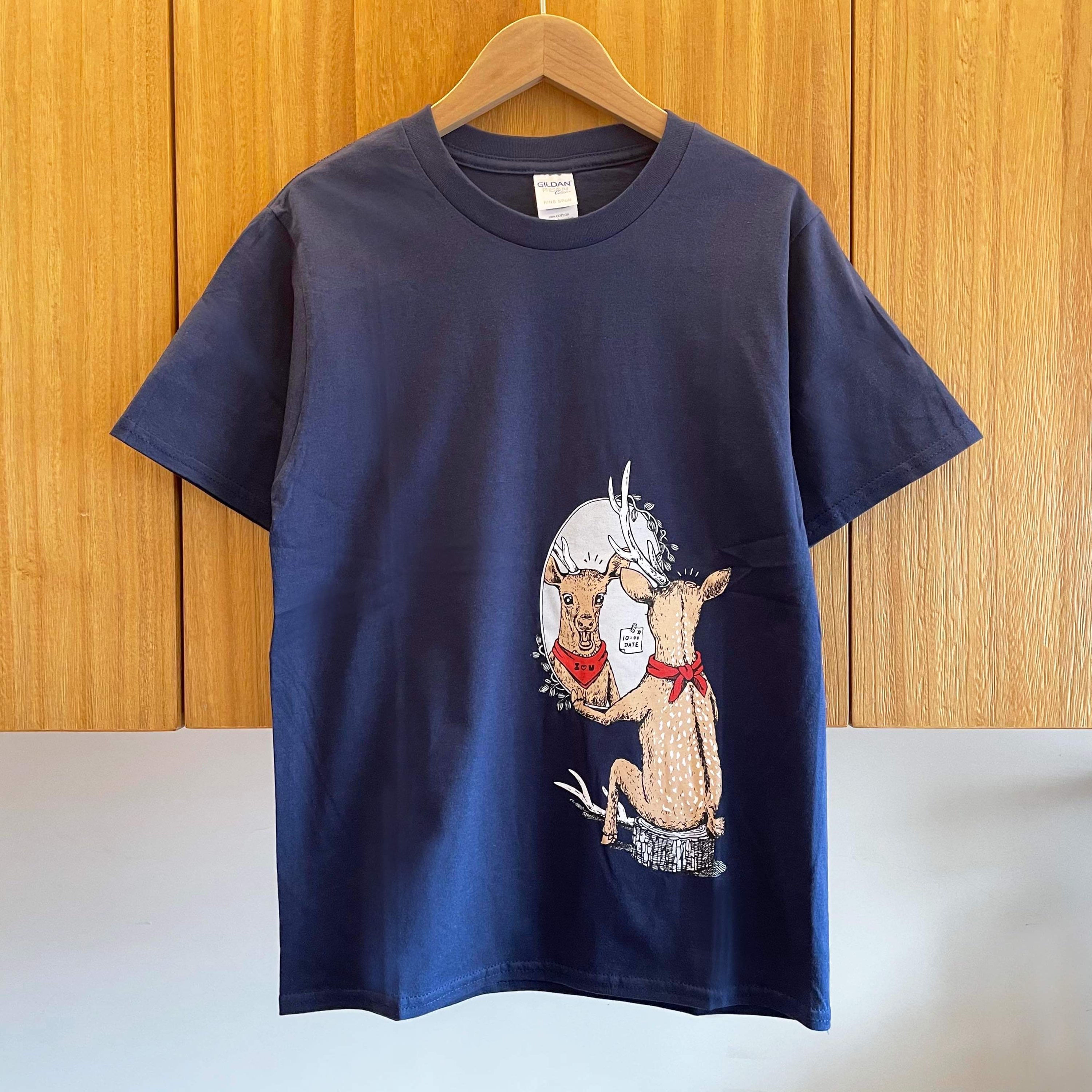 梅花鹿先生約會故事--純棉野生動物短袖T恤