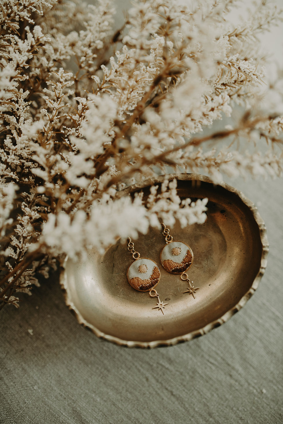 Thumbnail: Boho Desert Earrings with Charm