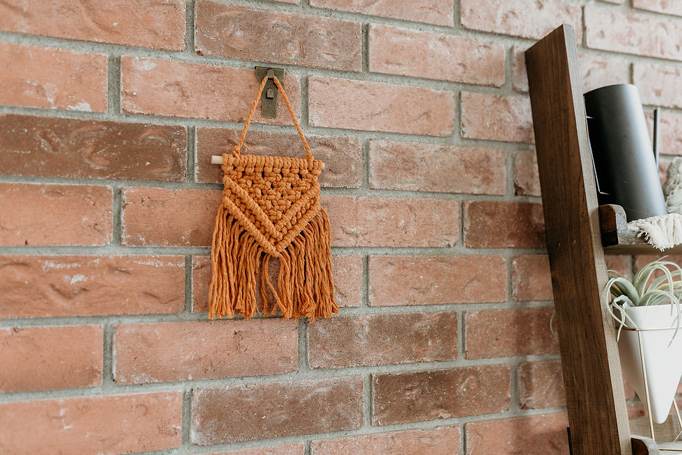 Thumbnail: "Bella" Macrame Wall Hanging - Orange