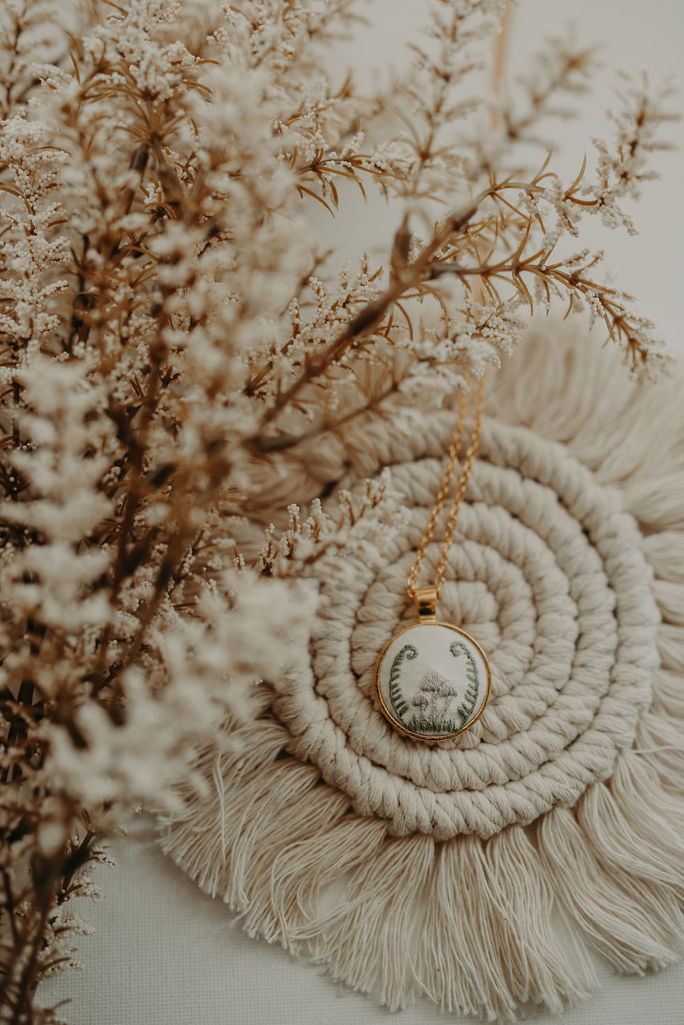 Thumbnail: Mushroom and Ferns Necklace