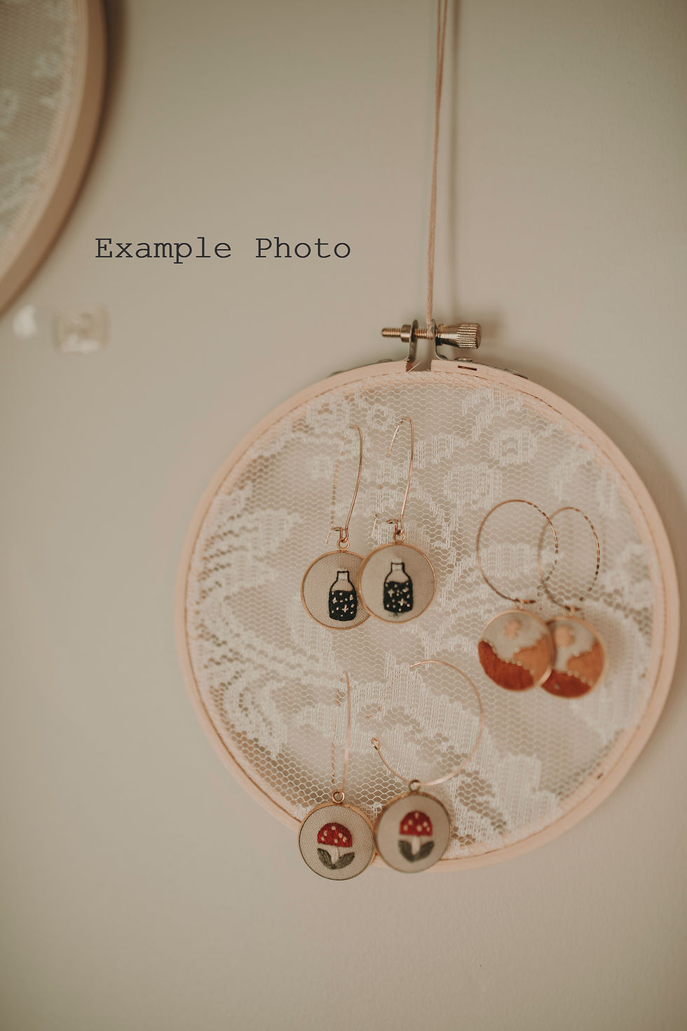 Thumbnail: Large Earring Holder Hoop - 10in Hoop