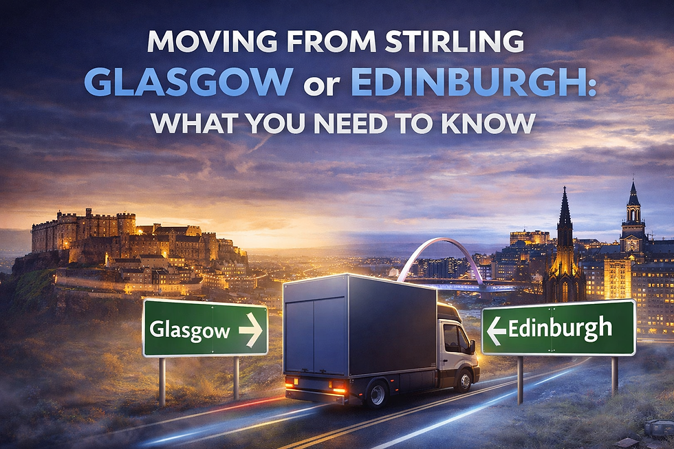 Moving From Stirling to Glasgow or Edinburgh: What You Need to Know