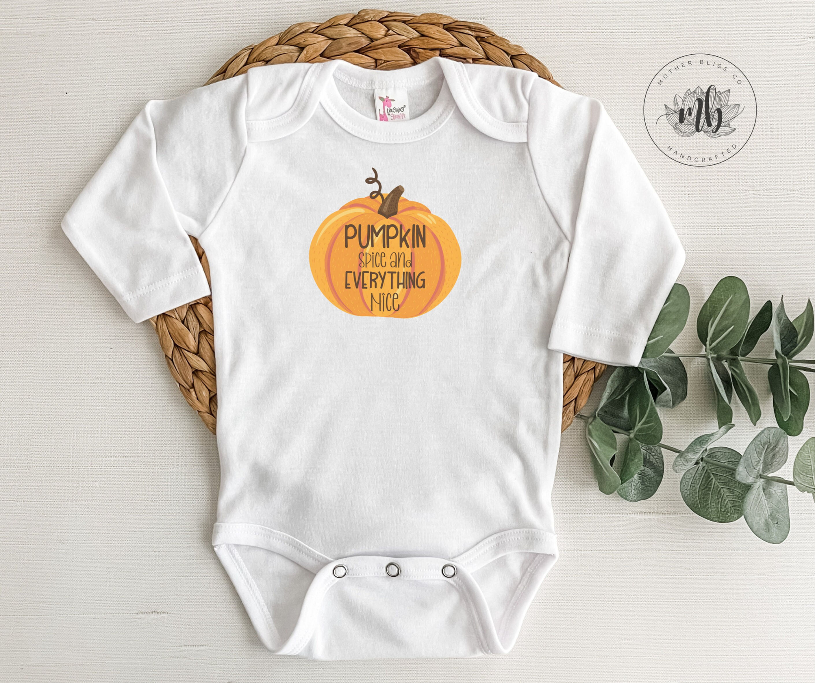 Pumpkin Spice Everything Nice Mommy and Me Hospital Baby Outfit | Mommy and Me F
