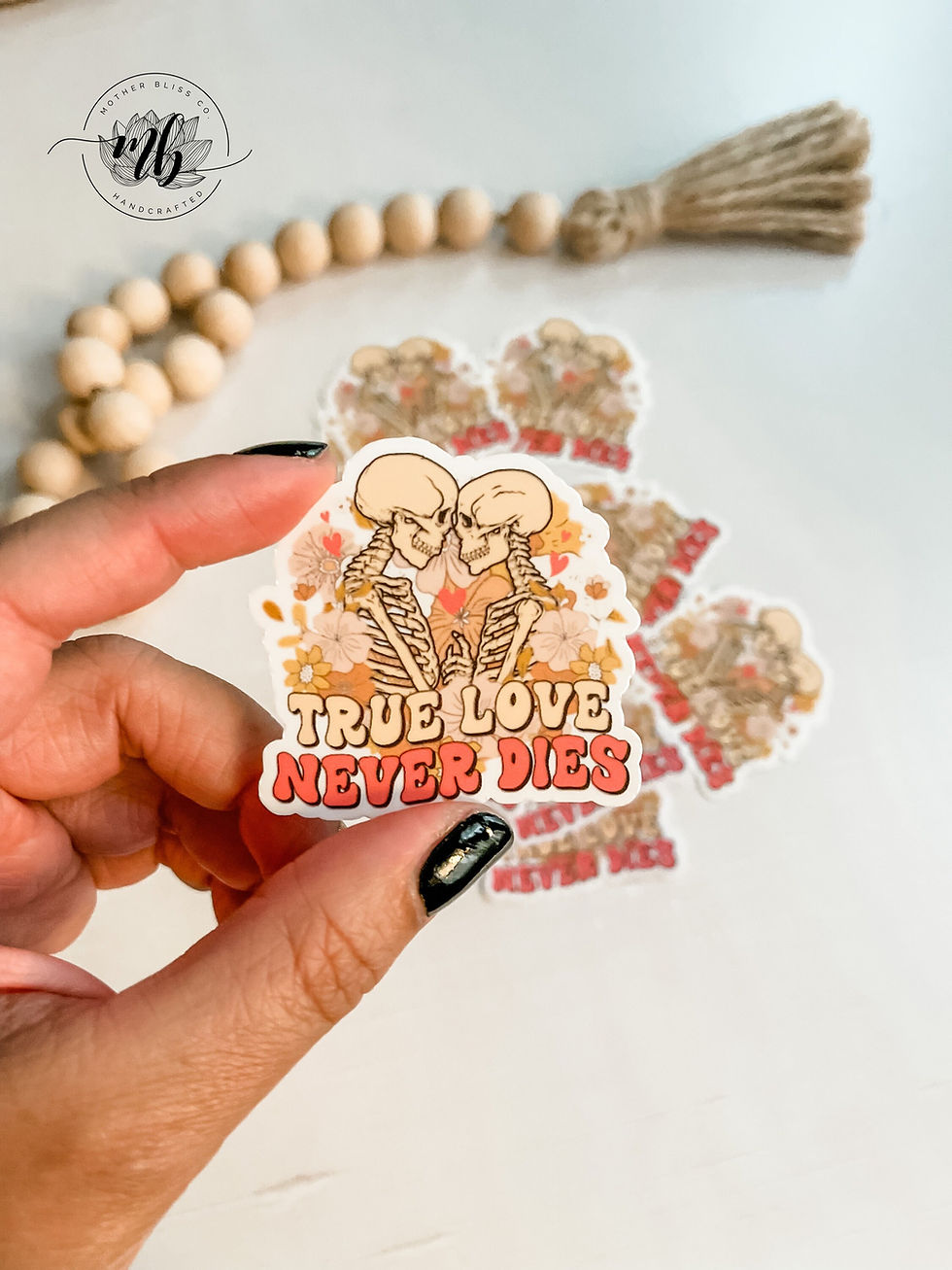 Thumbnail: Set of 4 Valentines Cute Retro Water Resistant Stickers - Water Resistant Decal 
