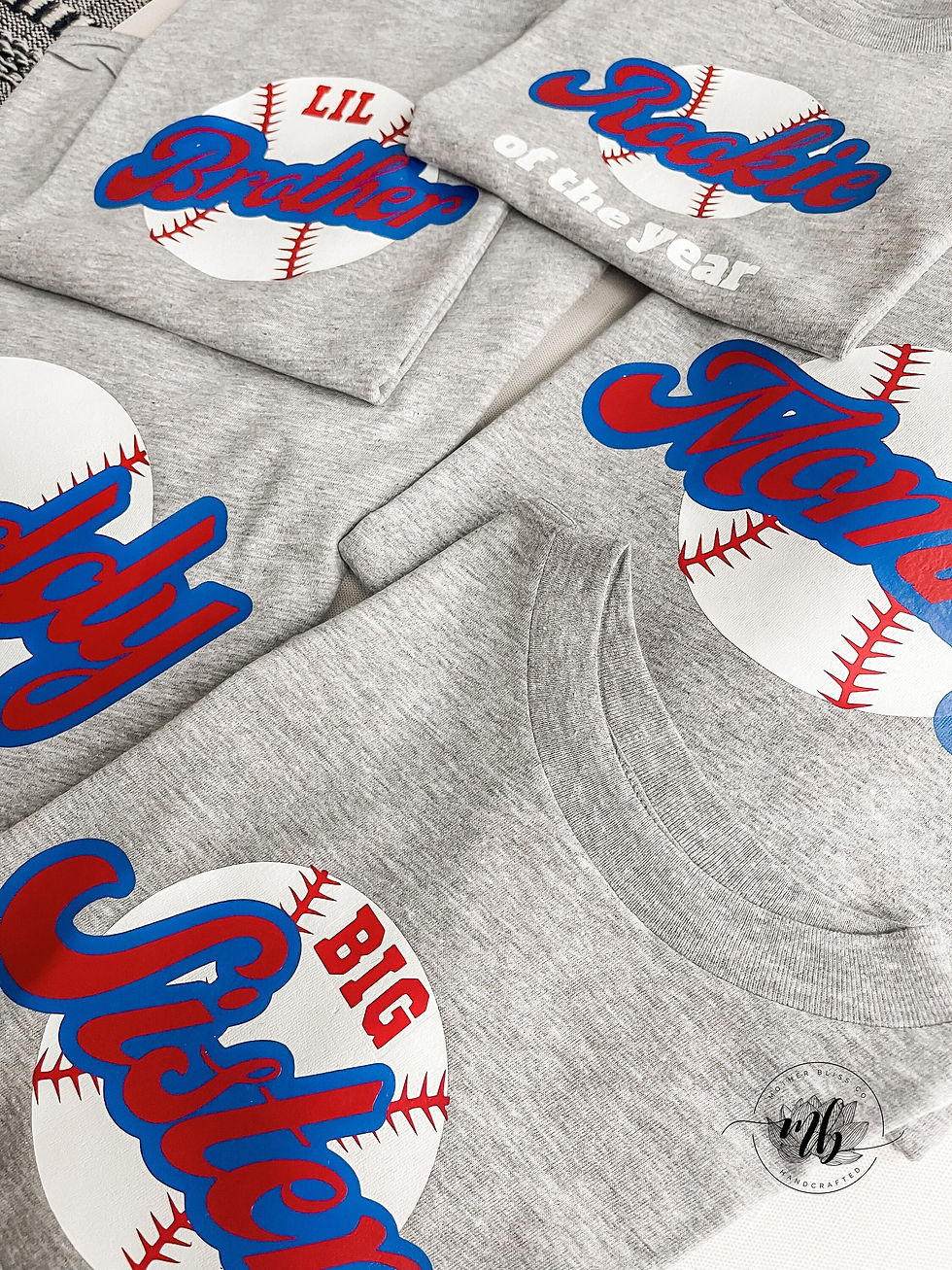 Thumbnail: Baseball Birthday Tee - Mommy - Daddy - Bis Sister - Big Brother - Rookie of the