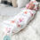Thumbnail: Floral Flamingo Watercolor Baby Swaddle Sack Set | Newborn Photo Prop Cocoon | N