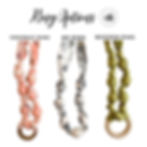Thumbnail: Tike Ferns Beaujolais Tie Die Fabric and Wood Necklace | Breastfeeding Necklace 