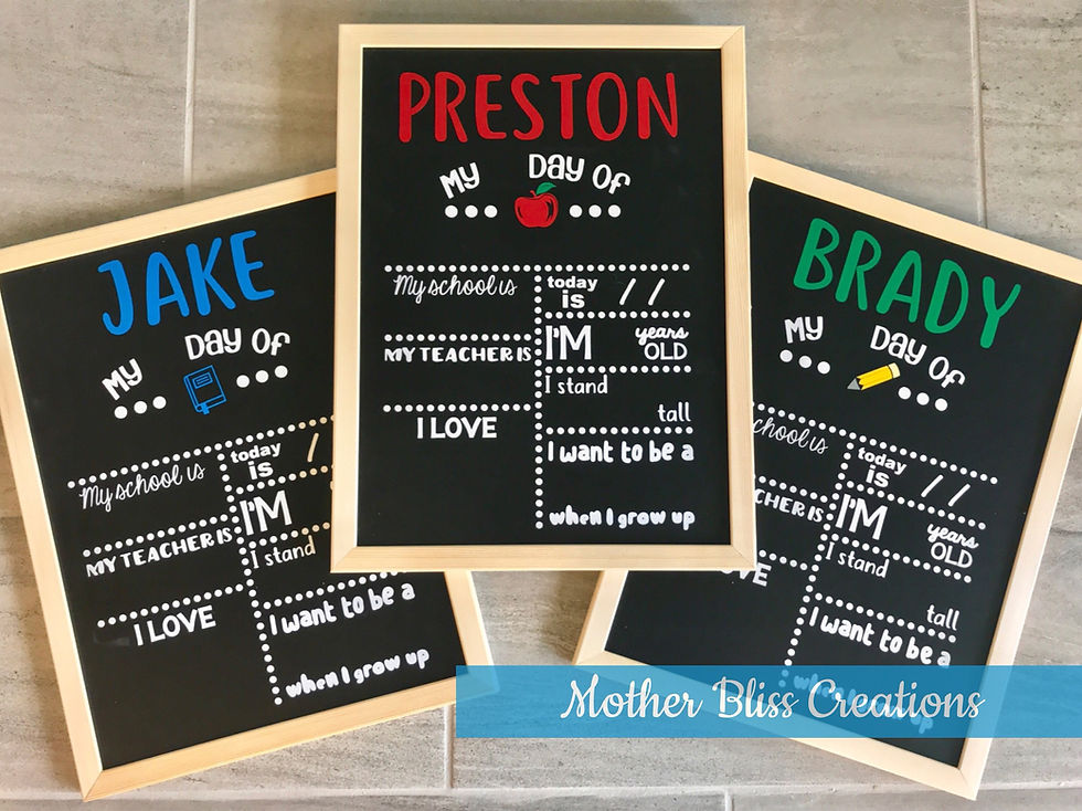 Thumbnail: First Day of School Magnetic Chalkboard - First Day of School Sign - First Day o