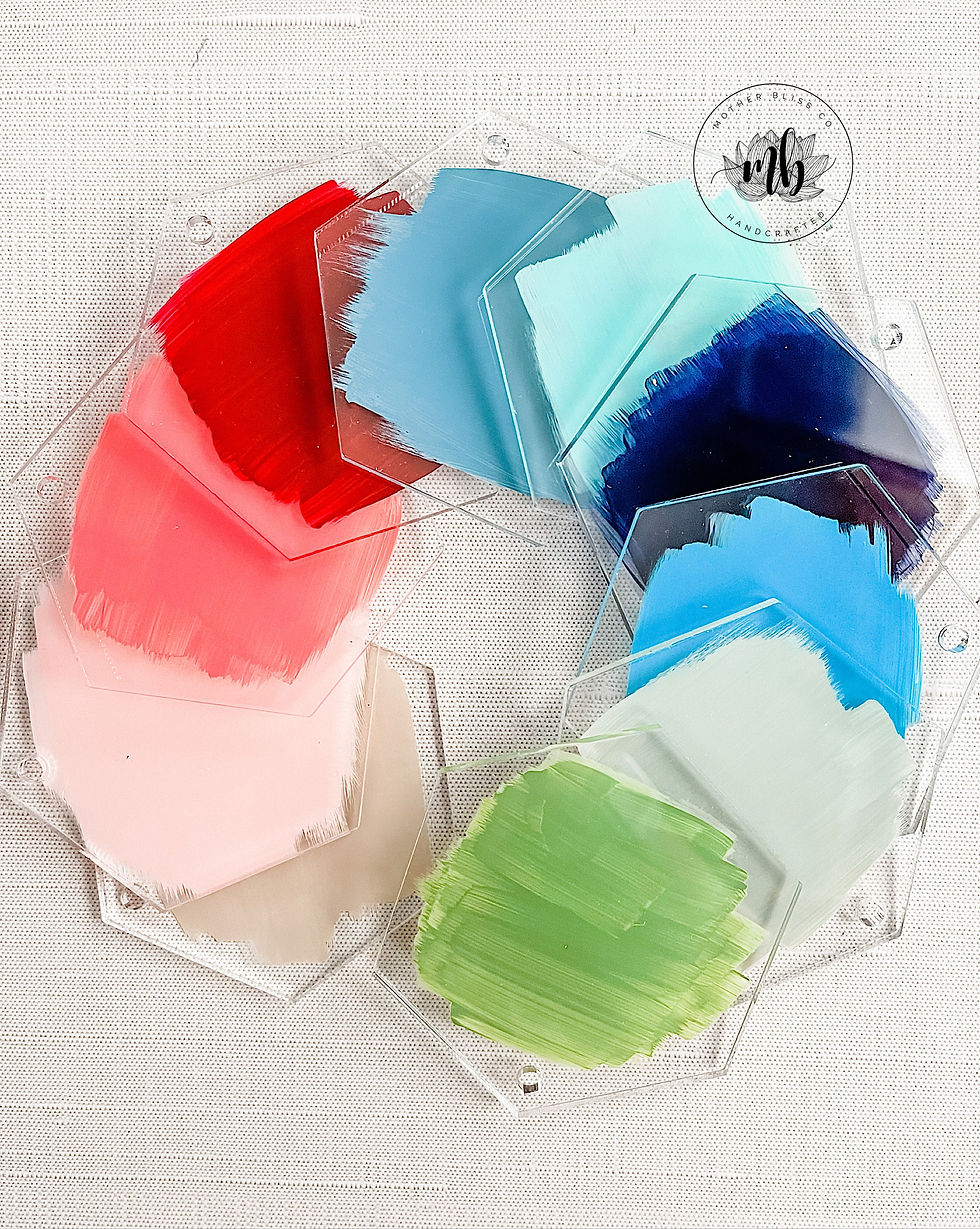 Thumbnail: Kitty Cat Face Clear Ornament | Custom Painted Acrylic Clear Ornament | Personal