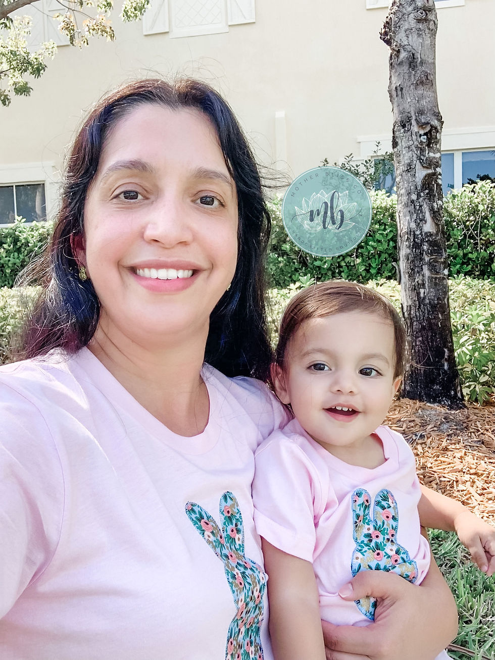 Thumbnail: Easter Bunny Rifle Paper Co Appliqué in Chambray | Bella Shirt with Bunny Appliq