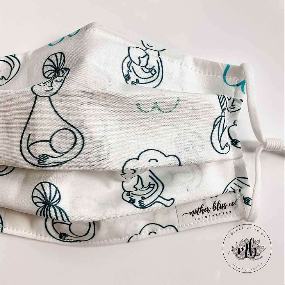 Breastfeeding Mask | Nursing Mask | Lactation Consultant | Doula Mask | Handmade