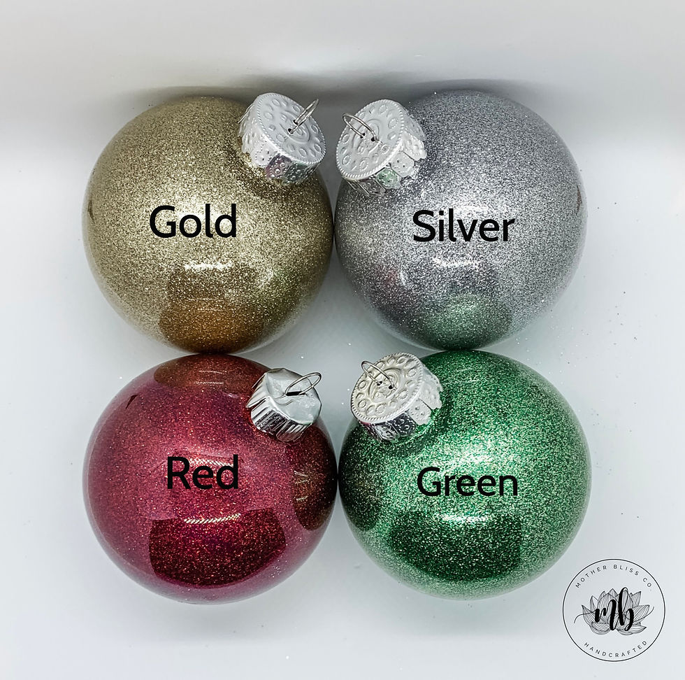 Thumbnail: Personalized Christmas Ornament | Name Christmas Ornament | Glitter Ornament | M