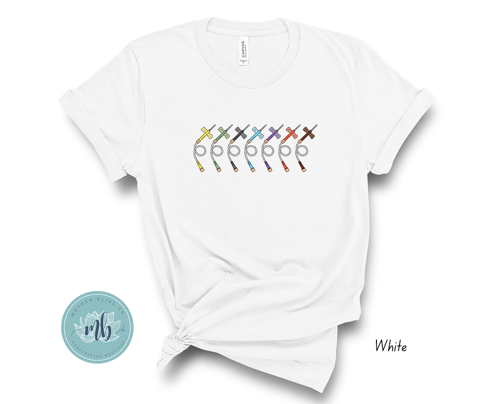 Rainbow Catheter Tee - IV Infusion Tee - IV Shirts