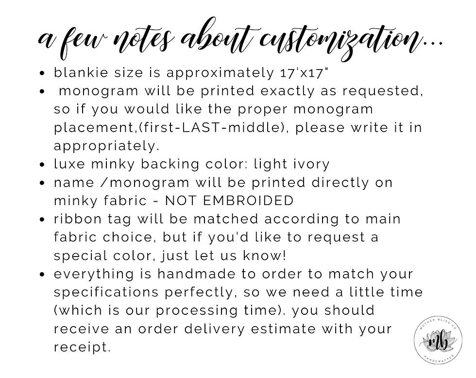 Thumbnail: Monogramed Rifle Paper Co Baby Mini Blanket Lovey | 24 Fabric Choices | Super So