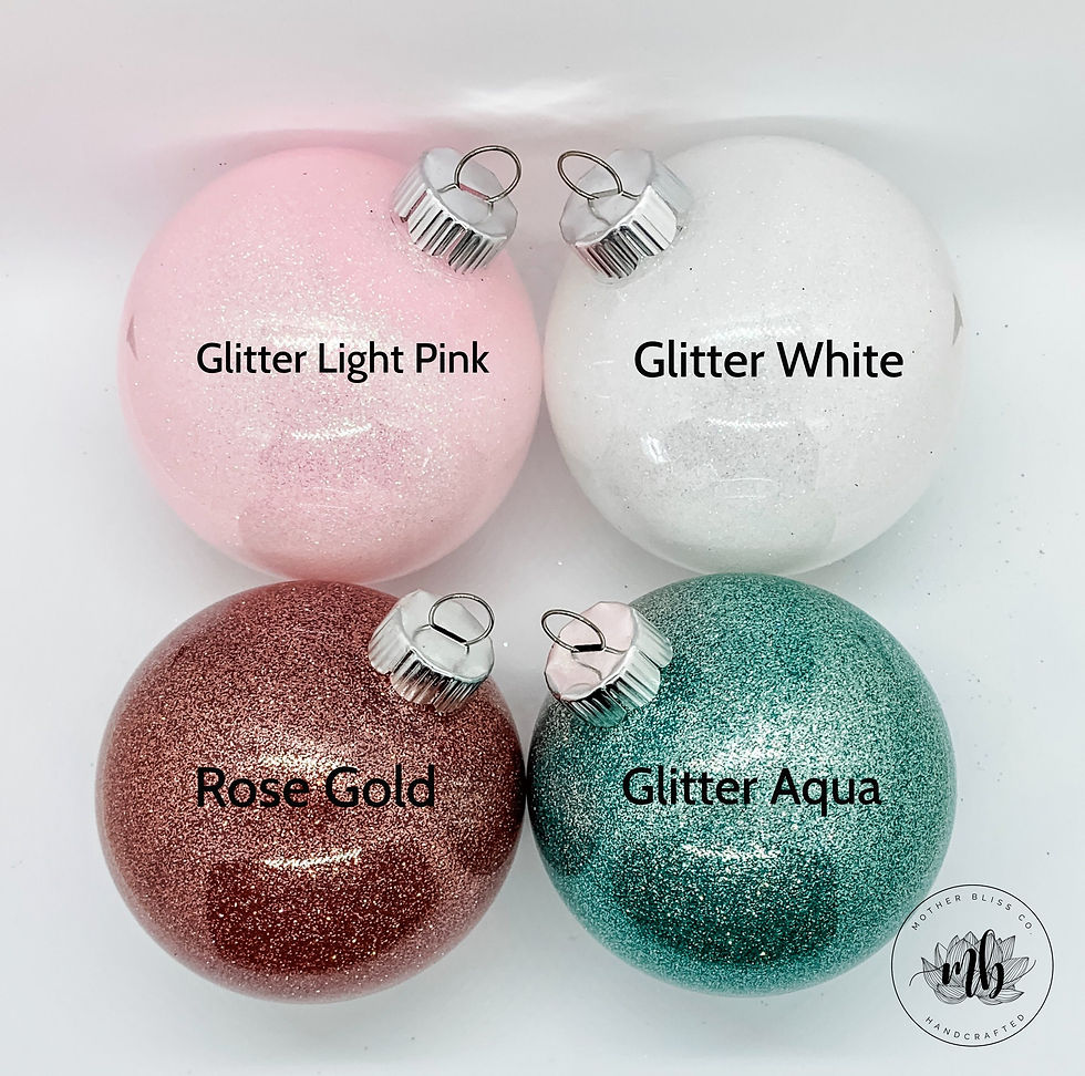 Thumbnail: Personalized Christmas Ornament | Name Christmas Ornament | Glitter Ornament | M
