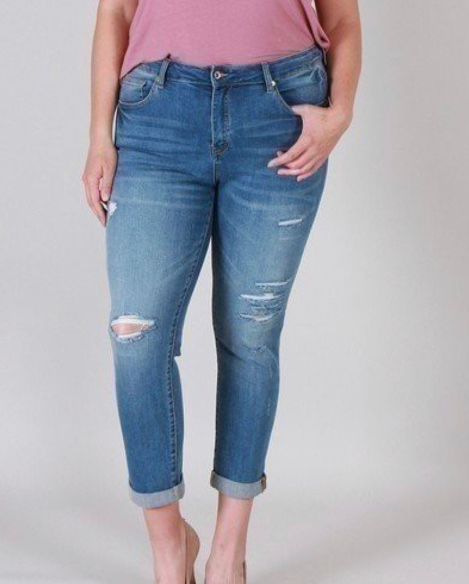 Thumbnail: Rylan Distressed Jeans