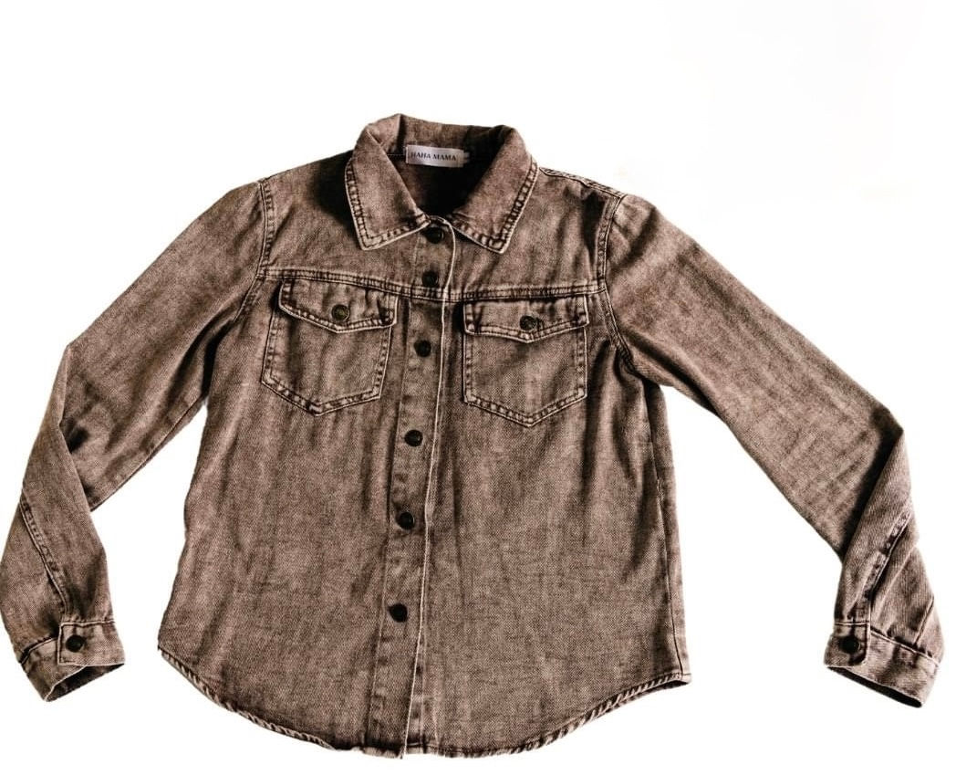 Henri Denim Jacket Brown
