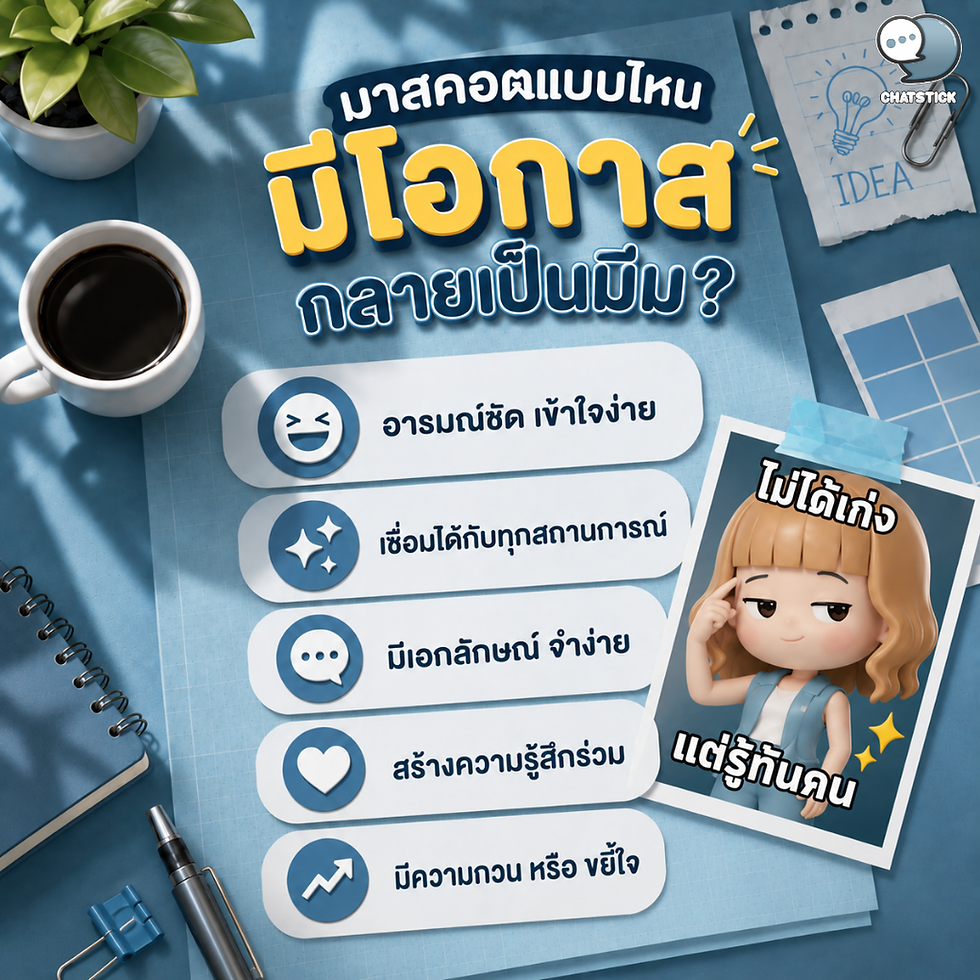 มาสคอตแบบไหนมีโอกาสกลายเป็นมีม !?