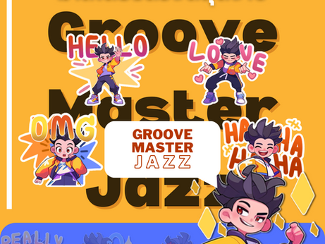 Line stickers Groove Master Jazz