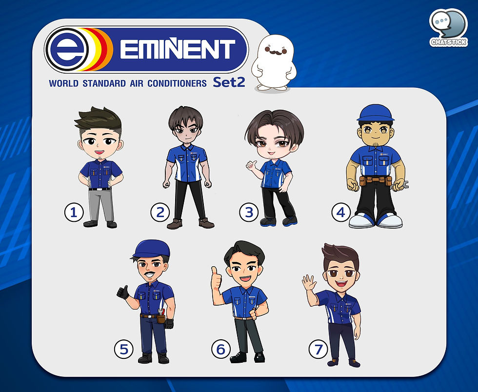 มาสคอต Eminent Air : เครื่องปรับอากาศ แบรนด์ไทย เพิ่มความมั่นใจสูงสุด ด้วยการรับประกันคอมเพรสเซอร์ที่ยาวนานถึง 10 ปีเต็ม เงียบไร้เสียงรบกวน