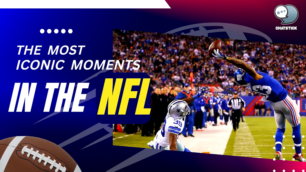The Most Iconic Moments in the NFL