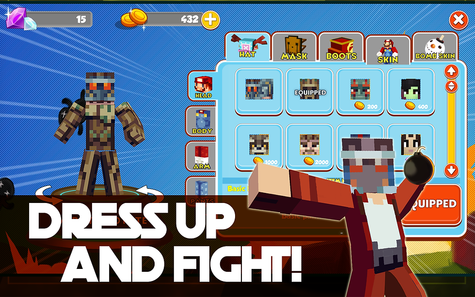 Anyone who is a fan of the Galaxy Guardians gang and bomb games should definitely not miss it. It will be nothing more than Galaxy Bomber game, so today we will take everyone to play bomb game with the Galaxy Guardians. Galaxy Bomber is a bomb game with a theme of the Galaxy Guardians gang and a character model from the popular Minecraft game, where the game allows players to destroy blocks with enemies and complete missions. too This is the highlight of this game. Press play here >> https://chatstickgame.com/game/heroes-bomber-at-the-galaxy-world When entering the game, the first screen that you will see is the character window and various buttons: Quick Play button that focuses on destroying enemies, World map button that focuses on missions. I want to say that both styles are fun. And the last button is the Shop button that takes everyone to decorate their favorite skins. Overall, this game is a bomb game that's fun to use. It's fun to play, and the extra features the developers have added that are different from other bomb games. It's great. not disappointed at all As for the graphics, I would say that this is really Galaxy Guardians, both the scenes and the characters are very satisfying. Plus, this game is free to play. I would recommend you to try it out. Por último, si alguien está interesado, siga este enlace. https://chatstickgame.com/ Este sitio web tiene muchos juegos buenos y divertidos. Si está interesado, puede intentar pasar por aquí. definitivamente no decepcionado