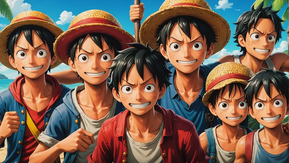 Luffy with his crew