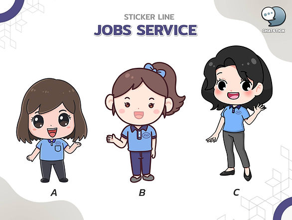 "จ็อบ เซอร์วิส เฟิร์ส - JOBS SERVICE FIRST" ธุรกิจรับเหมาแรงงานให้กับโรงงานอุตสาหกรรม จังหวัดชลบุรี✨ ✏️คอนเซป มาสคอต คือ อยากได้คาแรคเตอร์ที่ดูน่ารัก สดใส จริงใจ ให้ความรู้สึกเป็นกันเอง พร้อมให้คำแนะนำช่วยเหลือ และยังใช้เป็นตัวแทนบอกเล่าบริการหน้าที่ของแบรนด์ได้ ลดช่องว่างระหว่างแบรนด์และลูกค้า 🥰ทีม ChatStick ได้ออกแบบเป็นคาแรคเตอร์แอดมินหญิงหลากหลายสไตล์ด้วยกัน แบรนด์ได้เลือกแบบ A มาต่อยอดต่อไป เป็นลายเส้นการ์ตูนสไตล์ SD หัวโตตัวเล็กปุ๊กปิ๊ก ให้ความรู้สึกเป็นกันเองไม่ทางการ ดูน่ารัก เป็นมิตร สามารถเข้าถึงได้ง่าย ผมสั้นคล่องตัว ตาโตสดใส ยิ้มแย้มแสดงความเฟรนด์ลี่ มีจุดแก้มแดงเพิ่มความน่ารัก แต่งกายด้วยยูนิฟอร์มขององค์กรสื่อสารความเป็นแบรนด์ได้เป็นอย่างดี🎉 🌈Mascot สามารถใช้พูดแทนแบรนด์ได้เป็นอย่างดี ลดระยะห่างระหว่างแบรนด์และลูกค้า เสริมความเป็นมิตร และสร้างการจดจำให้กับแบรนด์ได้ ไม่ต้องเสียเงินจ้างพรีเซนเตอร์ สามารถต่อยอดได้หลากหลาย ไม่ว่าจะเป็น Mascot แสตนดี้โชว์, ของที่ระลึก, Sticker LINE, ทำการตลาดออนไลน์, สร้าง Story ให้กับแบรนด์ ถือว่าเป็นการลงทุนครั้งเดียวที่คุ้มค่ามาก ๆ ใช้ประโยชน์ได้หลากหลายช่องทางเลยค่ะ❤ #ChatStick #สติกเกอร์ไลน์ #สร้างแบรนด์ #ของขวัญ #รับวาดสติกเกอร์ #สติกเกอร์น่ารัก #ThemeLINE #ธีมไลน์ #LINE #StickerLINE ------------------------------------------------------------------------------------ สนใจบริการ รับออกแบบการ์ตูน คาแรคเตอร์ โลโก้ วาดตัวมาสคอต โดยมืออาชีพ | บริการรับออกแบบมาสคอต ออกแบบตัวการ์ตูน Character รับทำสติ๊กเกอร์ไลน์ภาพวาด | รับทำสติ๊กเกอร์ไลน์ภาพถ่าย | รับทำสติ๊กเกอร์ไลน์ดารา | รับทำสติ๊กเกอร์ไลน์ศิลปิน | รับทำสติ๊กเกอร์ไลน์นักร้อง | รับทำสติ๊กเกอร์ไลน์บริษัท | รับทำสติ๊กเกอร์ไลน์องค์กร| รับออกแบบสติ๊กเกอร์ไลน์อนิเมชั่น | รับทำสติ๊กเกอร์ไลน์อนิเมชั่น | รับออกแบบสติ๊กเกอร์ไลน์เคลื่อนไหวได้ | รับออกแบบสติ๊กเกอร์ไลน์ดุ๊กดิ๊ก | รับทำAnimated Sticker Line | Animated Stickers "StickerLine สติ๊กเกอร์ไลน์รูปถ่าย สติ๊กเกอร์ไลน์รูปภาพ สามารถติดต่อเราได้ตลอด 24 ชั่วโมง ตัวอย่าง ผลงานออกแบบสติ๊กเกอร์ไลน์ บริษัท แบรนด์ และ องค์กร >> https://www.chatstickmarket.com/stickerport ตัวอย่าง ผลงานออกแบบสติ๊กเกอร์ไลน์ ศิลปิน ดารา และ ผู้มีชื่อเสียง >> https://www.chatstickmarket.com/celebport ตัวอย่าง ตัวอย่างผลงานมาสคอต (Mascot) ธุรกิจ องค์กร และ ศิลปิน >> https://www.chatstickmarket.com/mascotport ------------------------------------------------------------------------------------ 💙ปรึกษาทีมงานของเรา💙 📱Tel : 0840104252 📱0947805680 สายด่วนออฟฟิศ : 034-900-165 , 02-297-0811 (จันทร์-ศุกร์) 📨 Inbox : http://m.me/ChatStick.TH ┏━━━━━━━━━┓ 📲 LINE: @chatstick ┗━━━━━━━━━┛ หรือคลิ๊ก https://goo.gl/KuzCpM 🎉ชมผลงานเราได้ที่ https://lnkd.in/gT2npuW