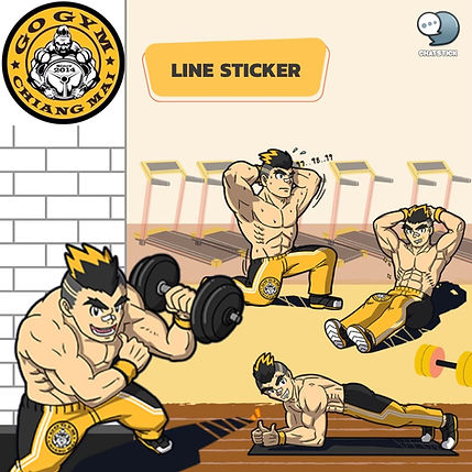Create a memorable character Look strong 🏋️♀️ Goes well with a brand like "GOGYM Chiangmai" that best describes its identity. unique in every aspect Plus, you can create a set of words by yourself. It's very satisfying. 💕 Link to download Mr. GO GYM > Download via LINE STORE : https://store.line.me/stickershop/product/8773059/en #ChatStick #สติกเกอร์ไลน์ #สร้างแบรนด์ #ของขวัญ #รับวาดสติกเกอร์ #สติกเกอร์น่ารัก #ThemeLINE #ธีมไลน์ #LINE #stickerline ---------------------------------------------------- Interested in services for drawing cartoon characters, making stickers for line drawings | for making stickers for LINE photos | for making stickers for LINE celebrities | for making stickers for LINE artists | for making stickers for LINE singers | Animated Line Sticker Design | Animated Line Sticker Design | Animated Sticker Line Design | Animated Sticker Line Design | Animated Sticker Line | Animated Stickers "StickerLine Photo Sticker Line Sticker Line Pictures You can contact us 24 hours a day. Examples of designs for LINE stickers for companies, brands and organizations >> https://www.chatstickmarket.com/stickerport Examples of LINE sticker designs, artists, celebrities and famous people >> https://www.chatstickmarket.com/celebport Examples of LINE sticker designs that we can send to all apps, whether Facebook, WeChat, KakaoTalk, Messenger, Whatsapp >>https://www.chatstickmarket.com/stickerinchatstick ---------------------------------------------------- 💙 Consult our team 💙 📱Tel : 0840104252 📱0947805680 Office Hotline : 034-900-165 , 02-297-0811 (Monday-Friday) 📨 Inbox : http://m.me/ChatStick.TH ┏━━━━━━━━━┓ 📲 LINE: @chatstick ┗━━━━━━━━━┛ or click https://goo.gl/KuzCpM 🎉 See our work at https://lnkd.in/gT2npuW