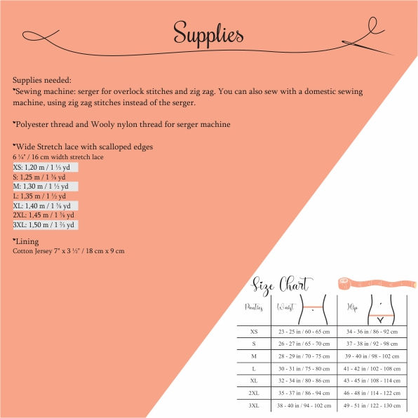 Thumbnail: Julie Lace Shortie Panty - PDF Sewing Pattern - English