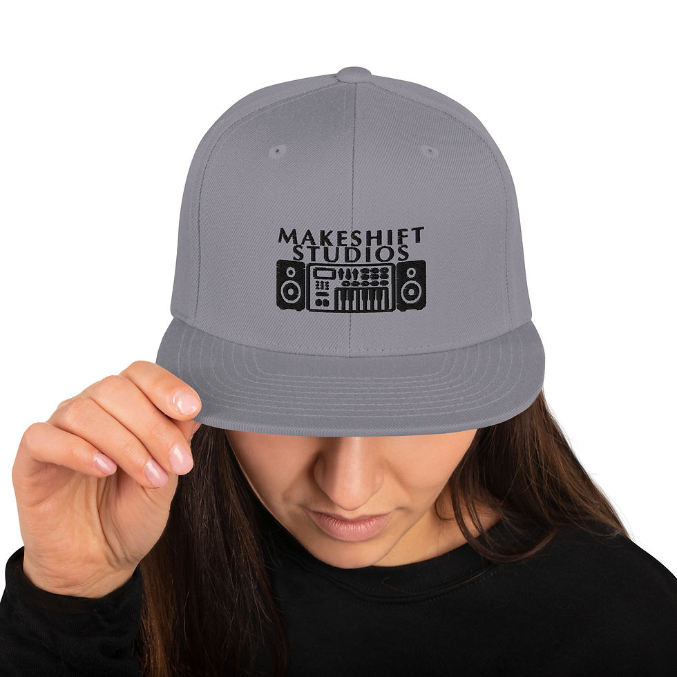 Thumbnail: Embroidered Makeshift Studios Snapback Hat