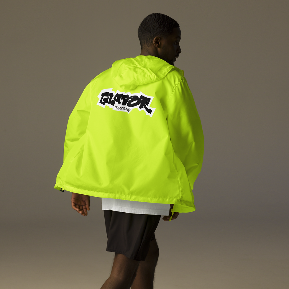 Thumbnail: Unisex Lightweight GlaD8R Productions Zip Up Windbreaker