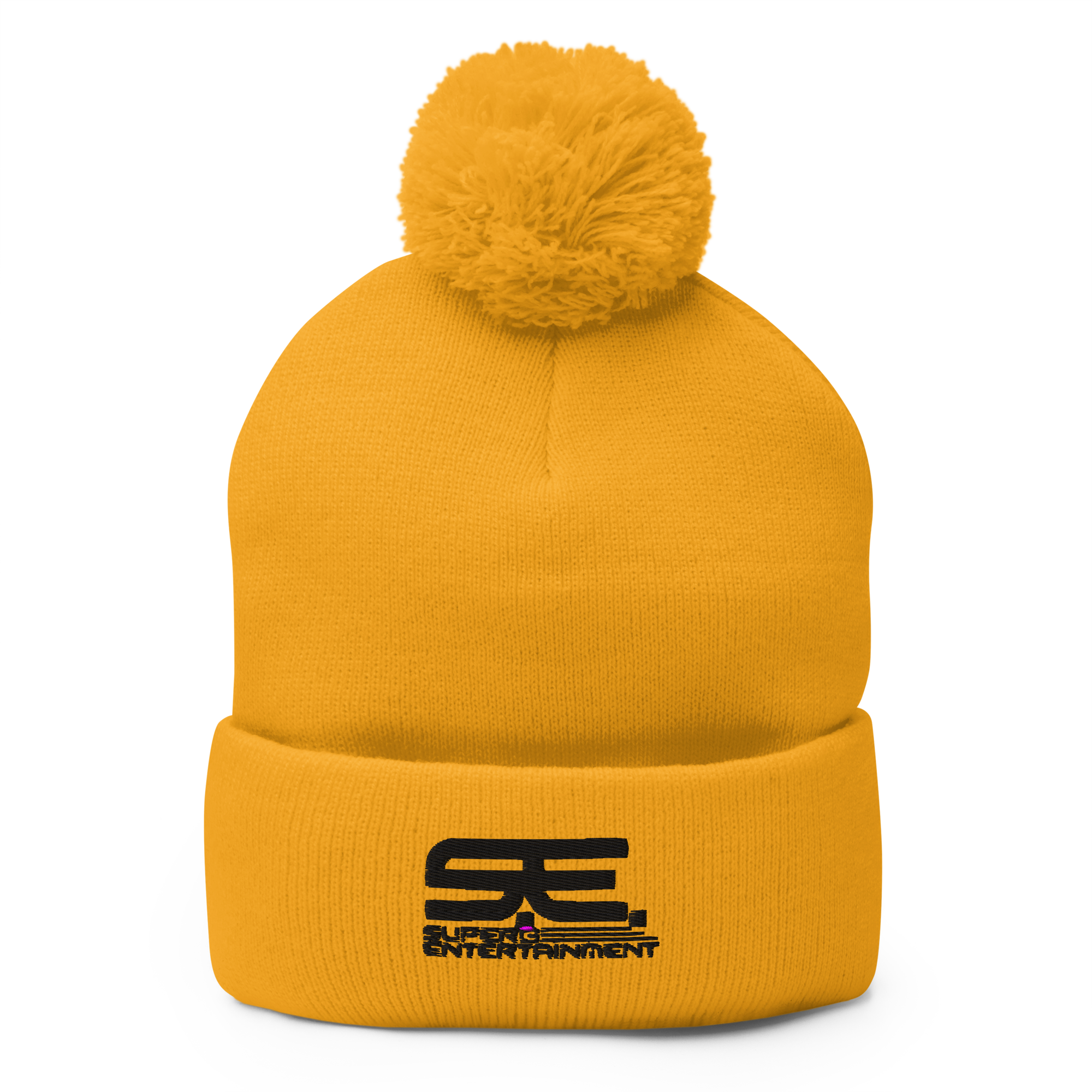 Embroidered Superb Pom-Pom Beanie